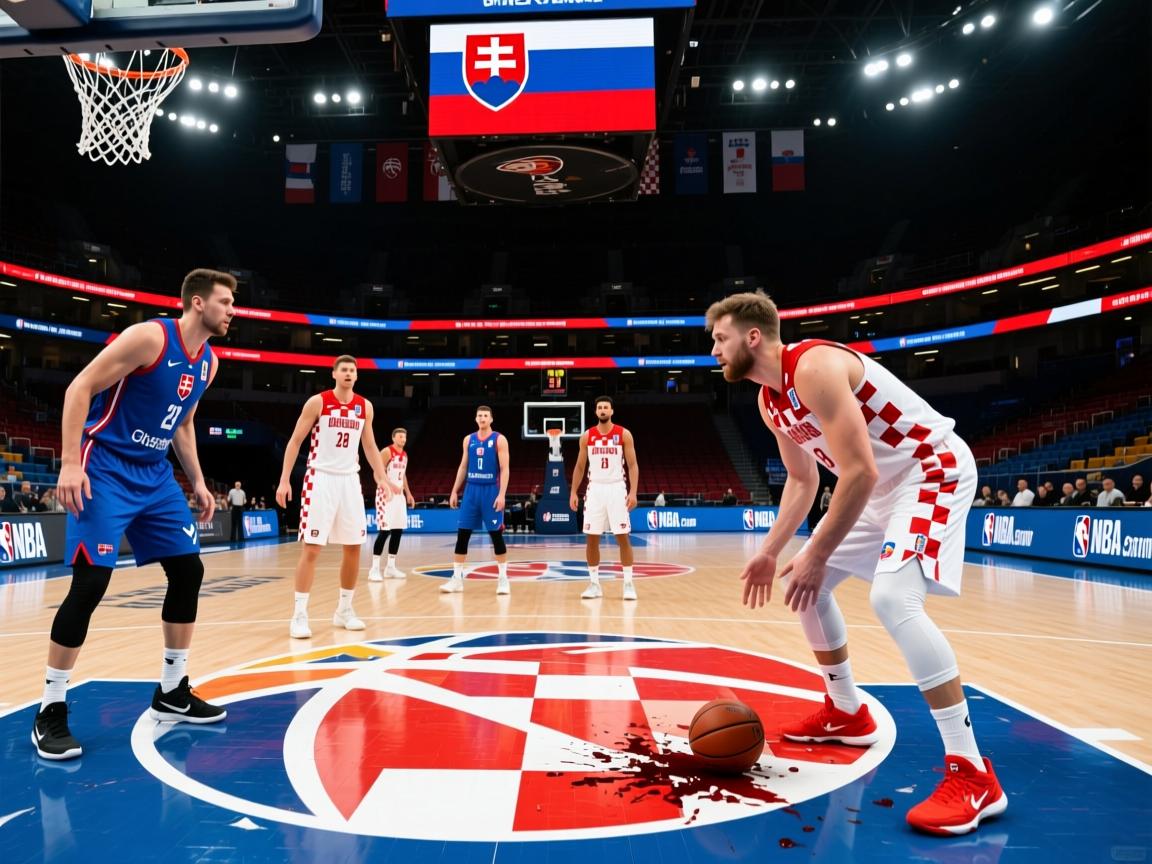 斯洛伐克队在客场与克罗地亚对决，最终-失利  第1张