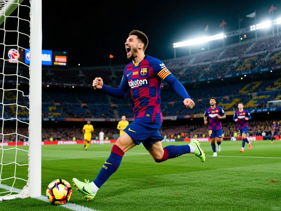 巴塞罗那球员进球狂热表现，助力球队登顶  第1张