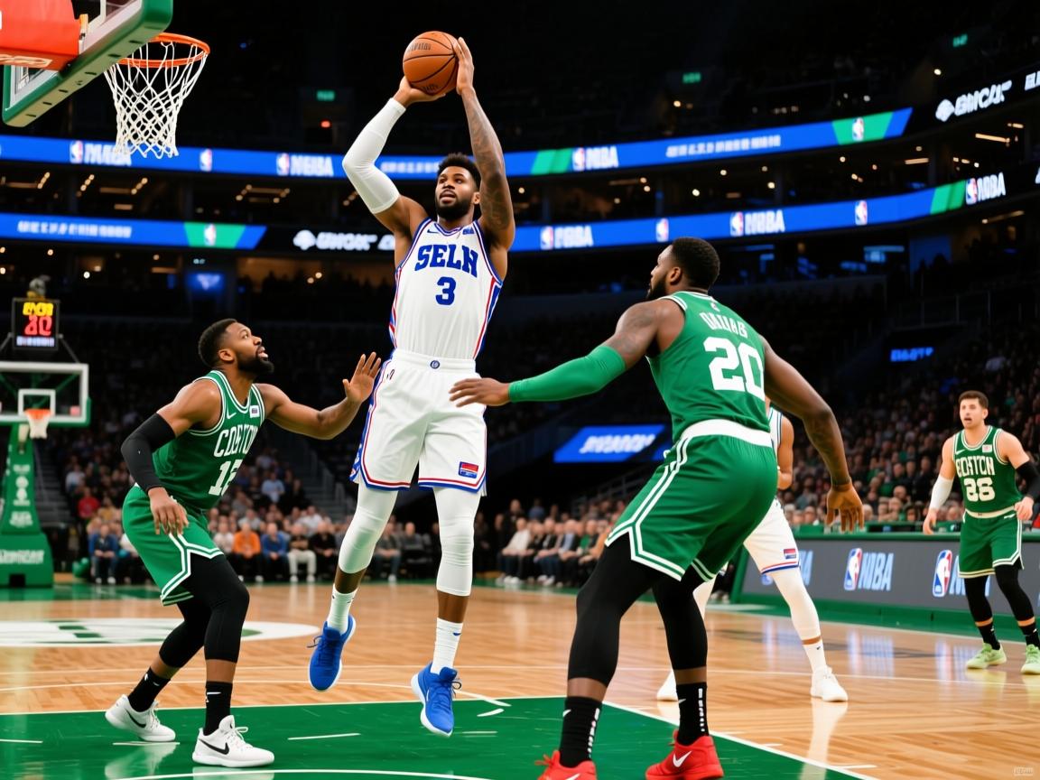 76人击败凯尔特人，恩比德32分23篮板带队取胜  第2张