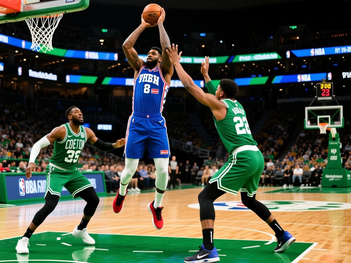 76人击败凯尔特人，恩比德32分23篮板带队取胜  第4张