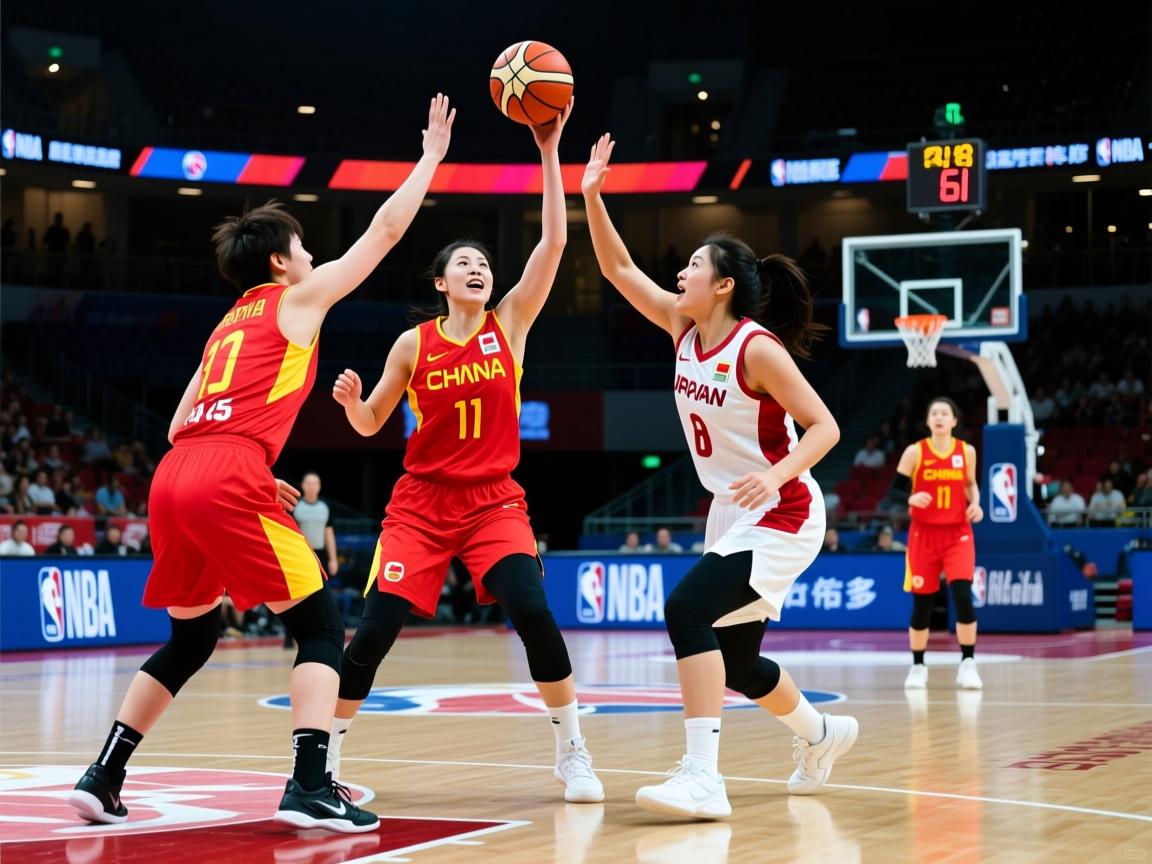中国女篮昨晚对阵日本女篮精彩瞬间全场93-61大胜对手 第1张